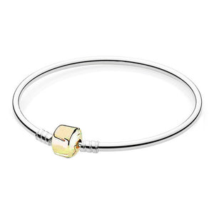 Gold Barrel Bracelet